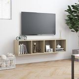 VidaXL Boekenkast/TV-meubel 143x30x36 cm - Sonoma Eikenkleurig