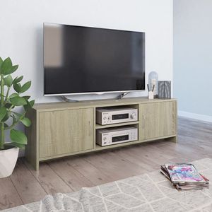 vidaXL-Tv-meubel-120x30x37,5-cm-bewerkt-hout-sonoma-eikenkleurig