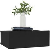 vidaXL Hängende Nachttische 2 Stk. Schwarz 40x30x15 cm Holzwerkstoff