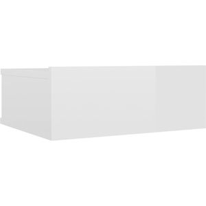 vidaXL-Nachtkastje-zwevend-40x30x15-cm-spaanplaat-hoogglans-wit
