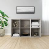 vidaXL-Boekenkast/dressoir-66x30x98-cm-bewerkt-hout-betongrijs