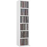 vidaXL-Cd-kast-21x20x88-cm-bewerkt-hout-hoogglans-wit