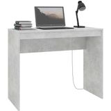 VidaXL Bureau 90x40x72 cm Bewerkt Hout Betongrijs