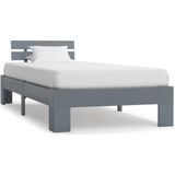 vidaXL-Bedframe-massief-grenenhout-grijs-90x200-cm