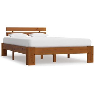 vidaXL-Bedframe-massief-grenenhout-honingbruin-120x200-cm