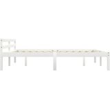 vidaXL-Bedframe-massief-grenenhout-wit-180x200-cm