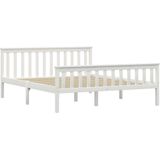 vidaXL-Bedframe-massief-grenenhout-wit-160x200-cm