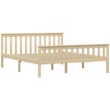 vidaXL Bedframe massief grenenhout natuurlijk 160x200 cm