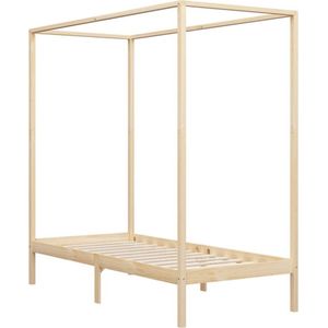 VidaXL Hemelbedframe Massief Grenenhout 90x200 cm