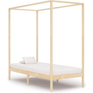 vidaXL Hemelbedframe massief grenenhout 100x200 cm