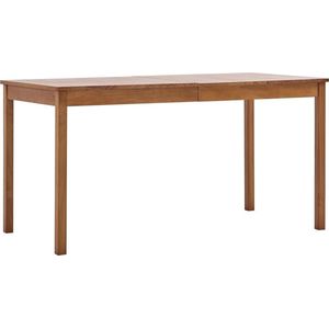 VidaXL Eettafel 140x70x73 cm Grenenhout Honingbruin