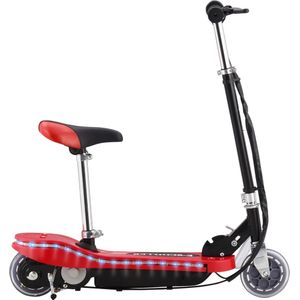 vidaXL Kinderstep - Rood - Aluminium - 120 W Motor - LED Verlichting