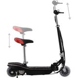 vidaXL Step elektrisch met zitje en LED 120 W zwart