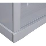 VidaXL-Boekenkast-3-planken-81x29x100-cm-grenenhout-Corona-stijl-grijs