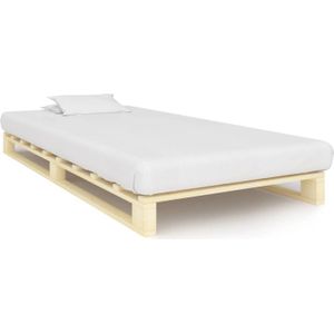 VidaXL Bedframe Pallet Massief Grenenhout 90x200 cm