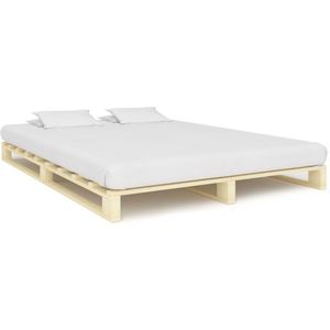 vidaXL Palettenbett Massivholz Kiefer 200×200 cm