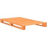 VidaXL Bedframe Pallet Massief Grenenhout Bruin 100x200 cm