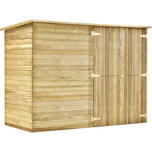 vidaXL - Tuinschuur - Geïmpregneerd Grenenhout - 232x110x170 cm