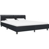 vidaXL Bedframe kunstleer zwart 160x200 cm