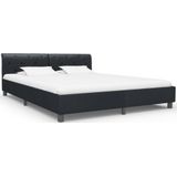 vidaXL Bedframe kunstleer zwart 160x200 cm