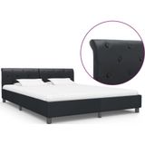 vidaXL Bedframe kunstleer zwart 160x200 cm