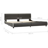 VidaXL Bedframe LED Kunstleer Antraciet 180x200 cm