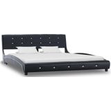 vidaXL-Bed-met-matras-kunstleer-zwart-160x200-cm