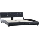 vidaXL-Bed-met-matras-kunstleer-zwart-160x200-cm