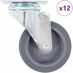 vidaXL 12 Stk. Lenkrollen 75 mm