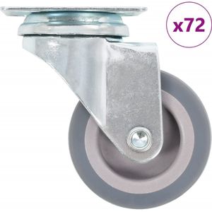 vidaXL 72 Stk. Lenkrollen 50 mm