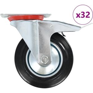 vidaXL 32 Stk. Lenkrollen 160 mm