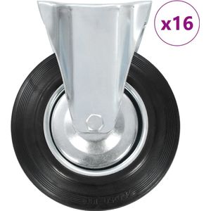 vidaXL 16 st Wielen vast 200 mm