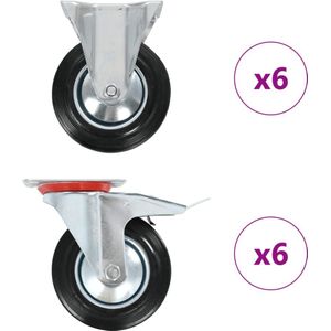 vidaXL 12 Stk. Rollen 160 mm