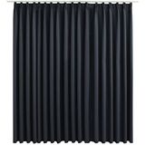vidaXL Verdunkelungsvorhang mit Haken Schwarz 290 x 245 cm