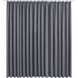 vidaXL Gordijn - Verduisterend - Grijs - 100% Polyester - Met Haken