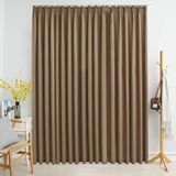 vidaXL Gordijn Verduisterend - Taupe - 100% Polyester - Met Haken