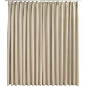 vidaXL Gordijn - Verduisterend - Beige - 100% Polyester