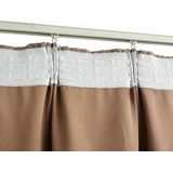 Gordijn - Taupe - 100% Polyester - 2 Stuks