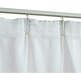 Vidaxl - Verdunkelungsvorhänge mit Haken 2 Stk. Grauweiß 140x245 cm