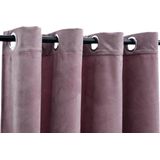 vidaXL Gordijnen - Verduisterend - Antiekroze - 100% Polyester - 2 Stuks