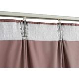 Gordijn - Antiekroze - 100% Polyester Fluweel - Set van 2