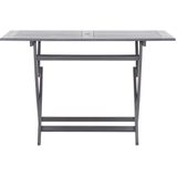 VidaXL Tuintafel Inklapbaar 120x70x75 cm Massief Acaciahout