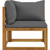Vidaxl - 5-tlg. Garten-Lounge-Set mit Auflagen Massivholz Akazie