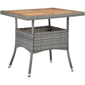 VidaXL-Tuintafel-poly-rattan-en-massief-acaciahout-grijs