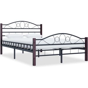 vidaXL Bedframe metaal zwart 120x200 cm - 285292