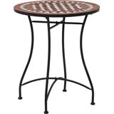 vidaXL Bistrotisch Mosaik Keramik Braun 60 cm