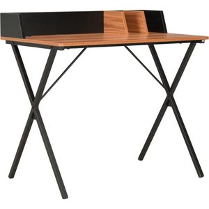 VidaXL Bureau 80x50x84 cm Zwart en Bruin