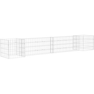 VidaXL Gabion Plantenbak H-vormig 260x40x40 cm - Staaldraad
