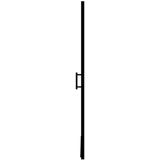 vidaXL Duschtür Hartglas 91x195 cm Schwarz