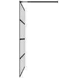 vidaXL Duschwand für Walk-in Dusche Klares Sicherheitsglas 80x195 cm